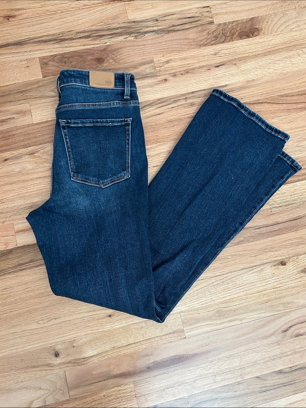 BKE Women’s Boot Cut Jeans - Dark Blue